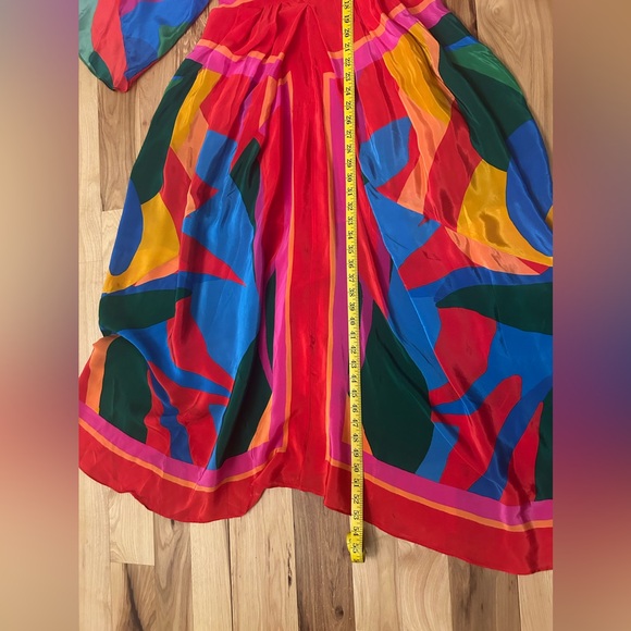 Women's Colorful Leaves Maxi-Dress Size Small NWT - Picture 8 of 9